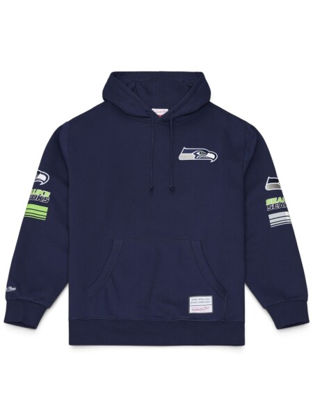 Mitchell & Ness Pánská mikina Seattle Seahawks NFL Triple Check Hoodie Velikost: XL