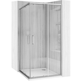 REA - Sprchový kout City 90x90 Nickel Brush Bez sprchové vaničky REA-K6496