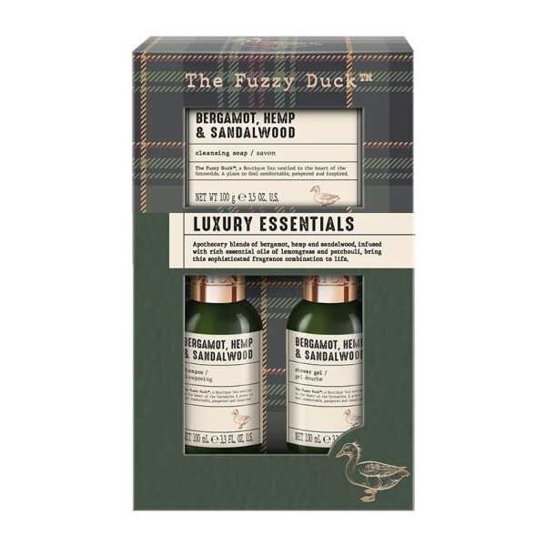 Baylis & Harding Sada pečující kosmetiky pro muže Hemp/Bergamot/Sandalwood, zelená barva, plast