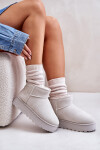 Dámské Sněhule Na Platformě Zateplené Kožíškem Světle Šedé Xamella 40