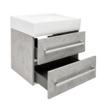 Koupelnová skříňka s umyvadlem SAT Cube Way 60x53x46 cm beton mat CUBE46602BESATCW CUBE46602BESATCW