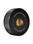 Inglasco / Sherwood Puk Chicago Blackhawks NHL Official Game Puck 2024-2025