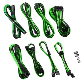 CableMod PRO ModMesh RT-Series Cable set pro ASUS and Seasonic / černo-zelená (CM-PRTS-16X2KIT-NKKLG-R)