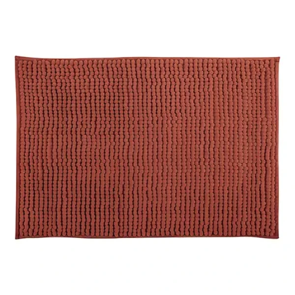 MSV CHENILLE terakota / Koupelnová předložka / mikrovlákno / protiskluzová / 50 x 80 cm