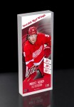 Obraz Detroit Red Wings NHL Moritz Seider Player Ticket 3D Block Art