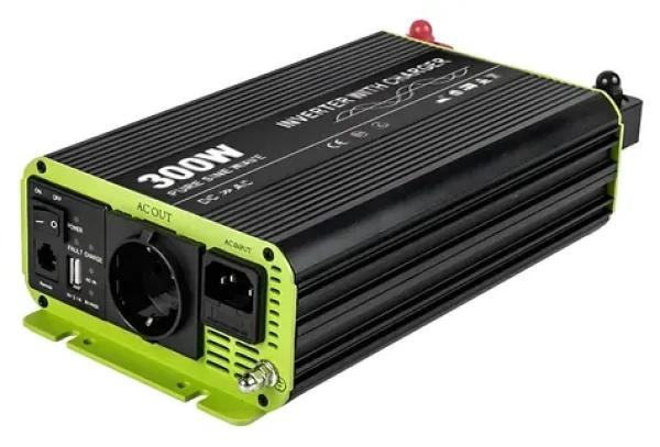 KOSUNPOWER UPS s externí baterií / Záložní zdroj UPS / 300 W / 12V baterie / AC230V / čistý sinus (KOS300-12)