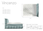 Boxspring Vincenzo Rozměr: 160 x 200 cm, látka: Inari 96