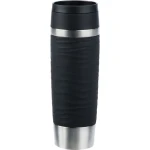 Emsa Travel Mug Waves Grande 0.5l černá / Termohrnek / nerezová ocel (N2022500)