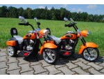 Mamido Dětská elektrická motorka Chopper oranžová