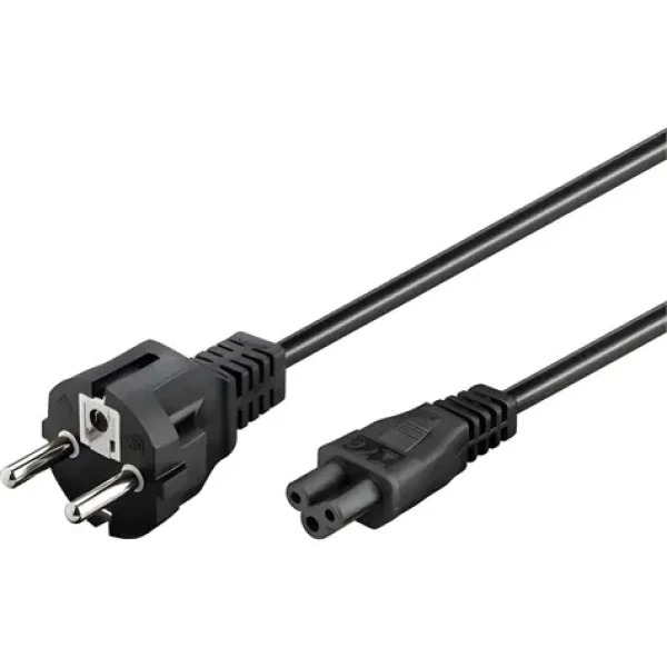 Goobay 93586 černý / Napájecí kabel / Schuko - C5 / 1,8 m (93586)