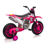 Mamido Dětská elektrická motorka XMX616 růžová | EVA kola | 12V 7Ah