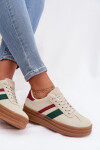 Dámské tenisky na platformě Béžové Janivelle 41