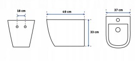 GEBERIT DuofixBasic s bílým tlačítkem DELTA21 + WC REA Carlo Flat Mini Rimless + SEDÁTKO 458.103.00.2 21BI CF1
