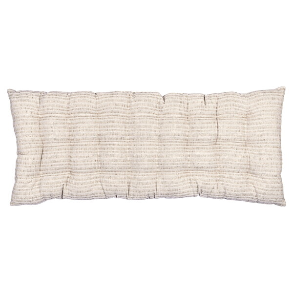 GREEN GATE Prošívaný sedák Emory Beige 50 x 120 cm, béžová barva, textil