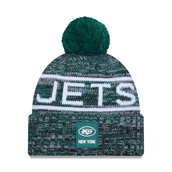 New Era Pánská zimní čepice New York Jets NFL Throwback 2025 Sideline Sport Knit