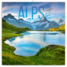 Kalendář 2024 Alpy,
