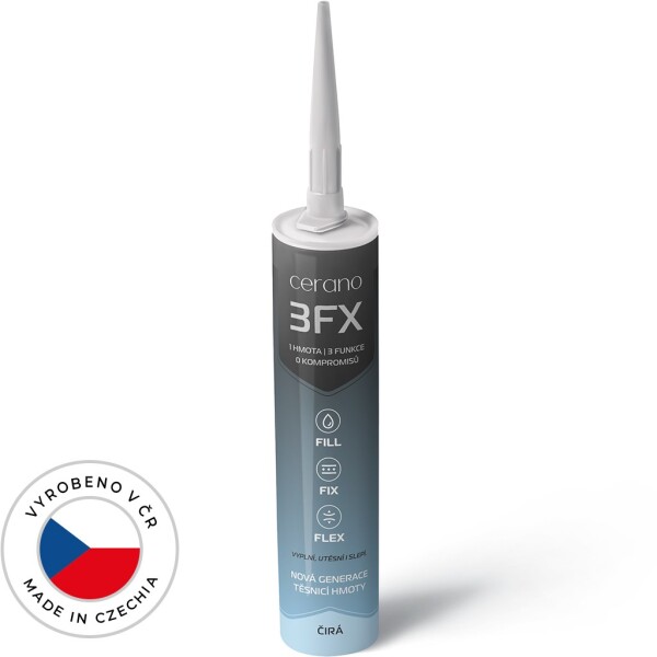 CERANO – Profesionální těsnící/lepící hmota nové generace 3FX - 3v1 - čirá