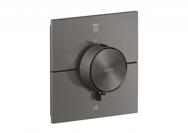 AXOR - ShowerSelect ID Termostatická baterie pod omítku, pro 2 spotřebiče, kartáčovaný černý chrom 36752340