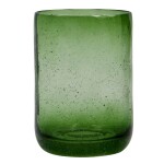 House Doctor Skleněný stojánek na kartáčky Wah Green, zelená barva, sklo