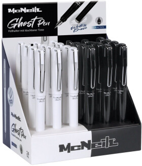 Colorino gumovatelné bombičkové pero McNeil Black White - mix barev