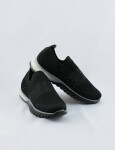 Měkké černé dámské nazouvací sportovní boty (BS1905-SP) Barva: odcienie czerni, Velikost: ONE SIZE
