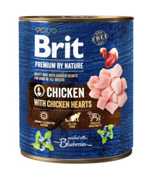 Brit Premium by Nature Chicken with Hearts 0,8 kg