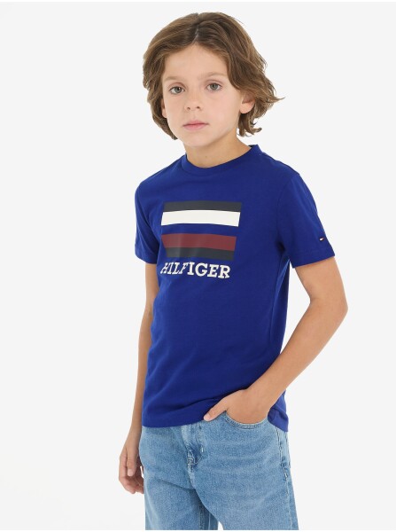 Tmavě modré klučičí tričko Tommy Hilfiger Kluci