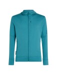 Pánská merino mikina s kapucí ICEBREAKER Mens 260 Quantum IV LS Zip Hood, Topaz velikost: L