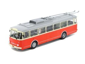 Trolejbus Škoda 9TR - Červená 1:43 Avtoistoria