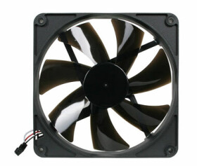 Noiseblocker BlackSilent Pro Fan PK3 černá / 140mm / 27 dB @ 1700 RPM / 90 CFM / 3-pin (ITR-PK-3)