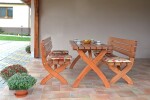 Rojaplast STRONG MASIV zahradní lavice dřevěná - 180 cm