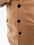 Pánský kabát GLANO hnědý Velikost: