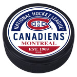 Mustang Puk Montreal Canadiens NHL Block Textured Puck