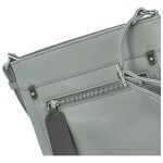 Stylová dámská koženková crossbody kabelka Walida, šedá