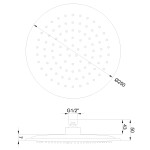 INVENA - Hlavová sprcha ECO OXY 25 EXE SC-D1-041-Q