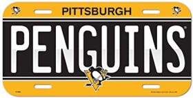 Wincraft Cedule Pittsburgh Penguins NHL License Plate Banner