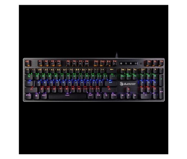 A4tech Bloody Klávesnice B760, herní klávesnice, mechanická, drátová, Green Switch, CZ/SK, Černá EDF_547009