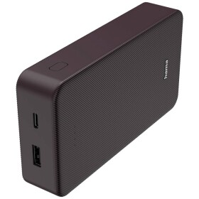 Hama Colour 20 černo-fialová / Powerbanka / 20000 mAh / 1x USB-C / 1x USB-A / 5V / 3A (201715-H)