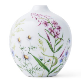 Royal Copenhagen Porcelánová váza Wildflowers, bílá barva, porcelán
