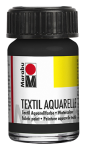 Barva na textil Marabu Textil Aquarelle 15 ml - černá 073