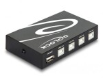 Delock Switch USB 2.0 / 4-portový / manuální (87634)