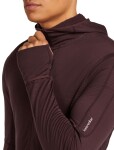 ICEBREAKER Mens 200 Realfleece Descender LS Zip Hood, Java (vzorek) velikost: M