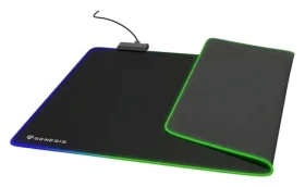 Genesis Boron 500 XXL RGB černá / Herní podložka pod myš / 800 x 400 x 4 mm / RGB podsvícení / USB (438403)