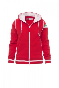 Pracovní mikina Payper Kansas Barva: Červená/ Bílá, Velikost: M (001272001103006M)