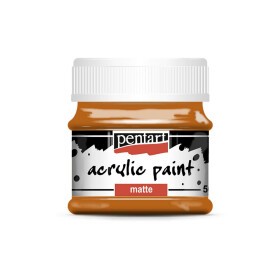 Hobby akrylová barva Pentart MATTE 50 ml, červená terrakotta