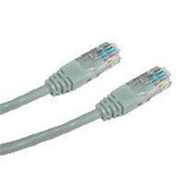 DATACOM Patch kabel 1m / UTP / CAT5E / RJ45 / šedý (50271001)