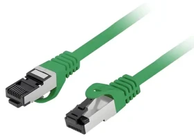 Lanberg CAT8.1 S/FTP 3m zelená / Patch kabel / LSZH / CU / 2000 MHz / Fluke Passed (PCF8-10CU-0300-G)