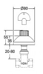 GROHE - Atlanta Vrchní díl podomítkového ventilu, chrom 19840000