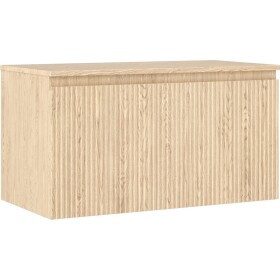MEXEN/S - Rivel koupelnová skříňka pod umyvadlo 90 cm s deskou, 1 šuplík, reliéf , dub 91A20-09047-1-BFC81