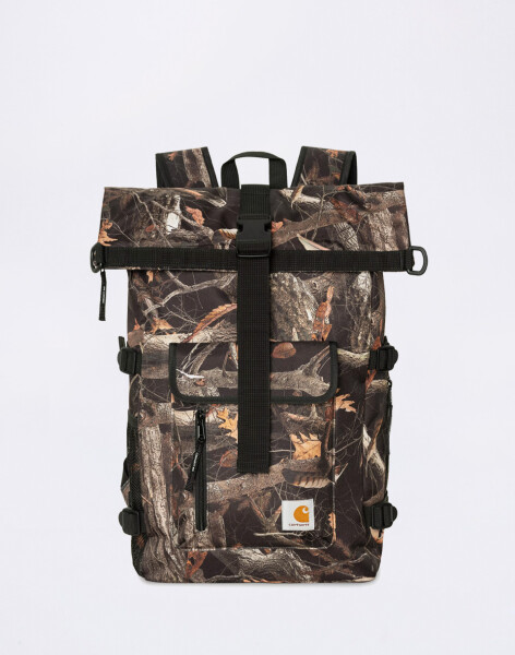 Batoh Carhartt WIP Philis Backpack Camo Feather Tree, Black